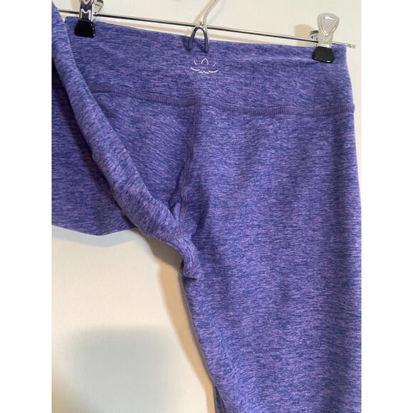 Spacedye Caught In The Midi High Waisted Legging *CROPPED* Heather Purple - Picture 4 of 6